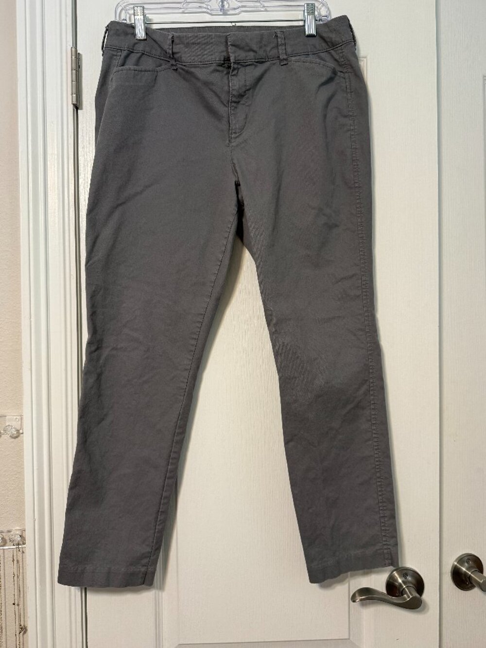Old Navy Pixie Charcoal Gray Ankle Pants, Size 12